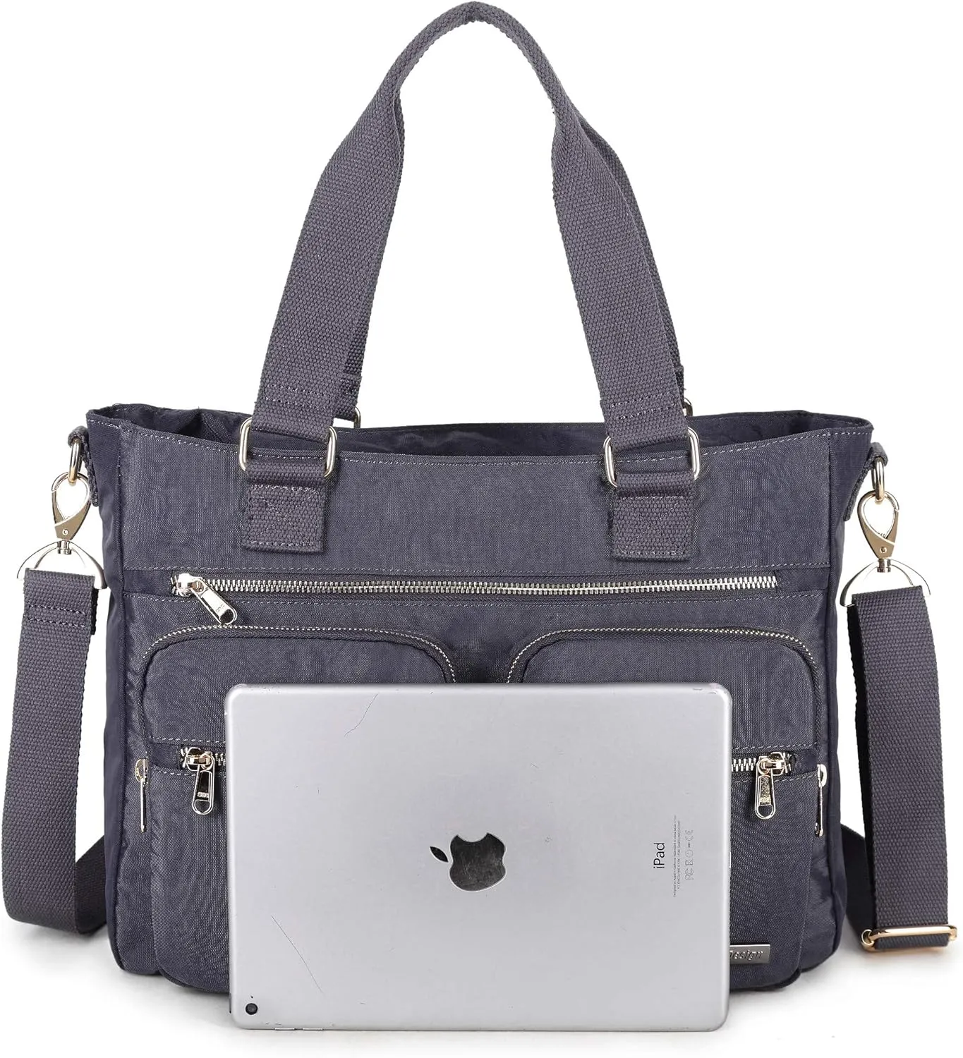 Crest Design Nylon Laptop Shoulder Bag Handbag Teacher Nurse Tote Organizer Travel Work Bag Purse