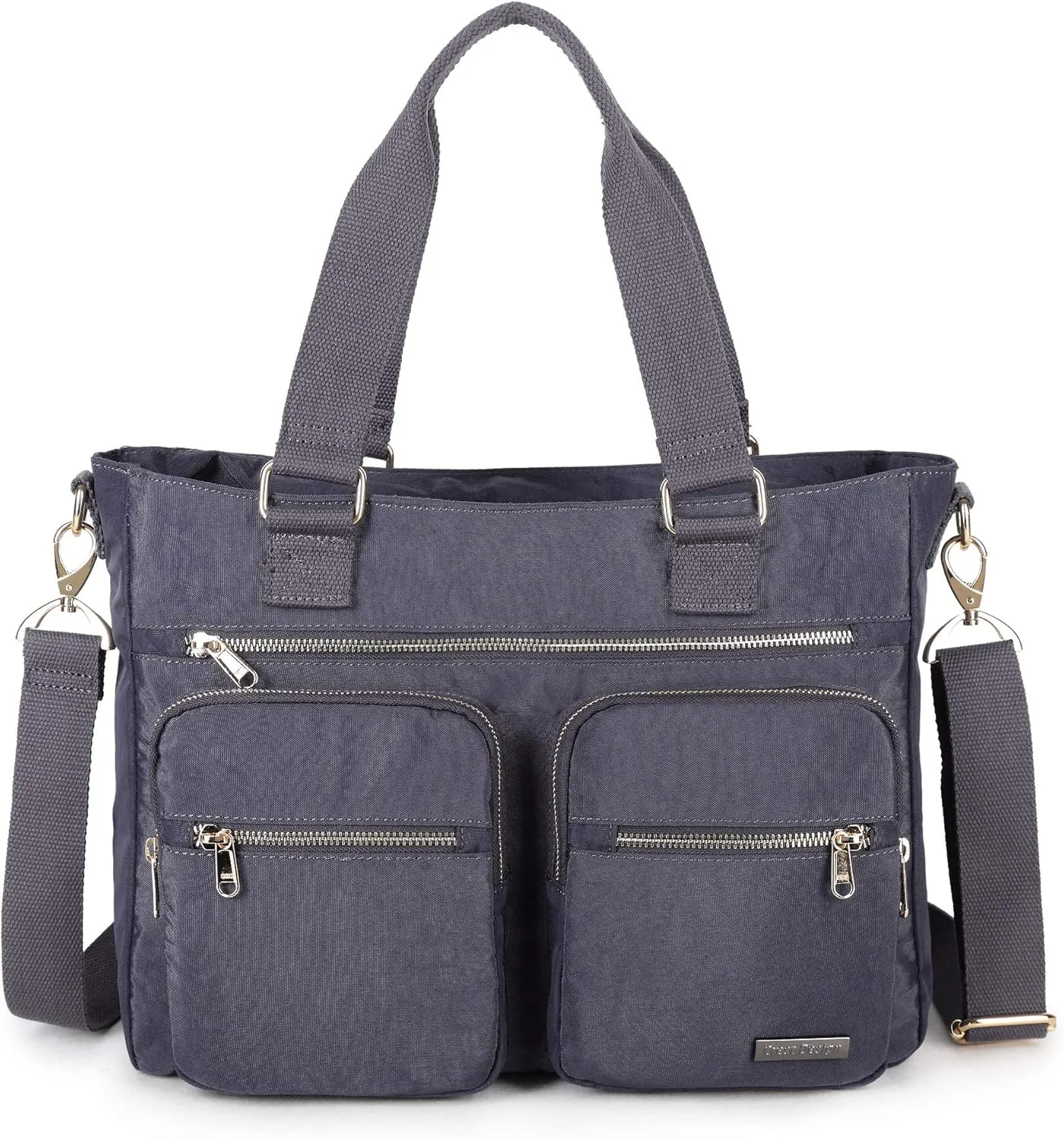 Crest Design Nylon Laptop Shoulder Bag Handbag Teacher Nurse Tote Organizer Travel Work Bag Purse