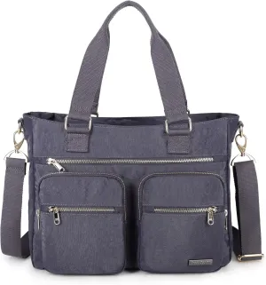 Crest Design Nylon Laptop Shoulder Bag Handbag Teacher Nurse Tote Organizer Travel Work Bag Purse