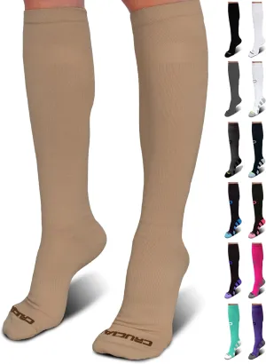 Crucial Compression Socks for Men & Women (20-30mmHg) Running, Athletic, Travel