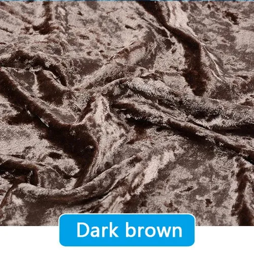 Crushed Velvet Fabric By the Yard|Soft Velvet Upholstery Fabric| 63" Wide Velour Fabric for Sewing & DIY Crafts