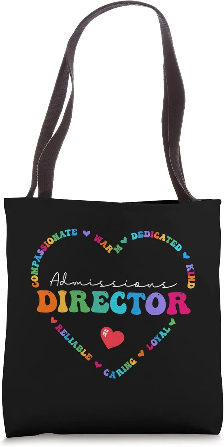 Cute Admissions Director Appreciation Back to School Tote Bag