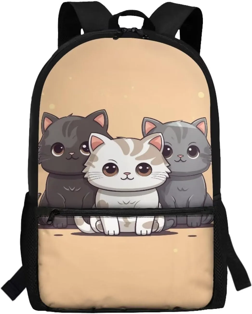 Cute Cat for School Girls Backpacks for 2Nd Rd Grade Kids Bookbag for 5-8 9-11 Years Boys School Bag for Preschool Child Book Bags Picnic Children 17 Inch Daypack