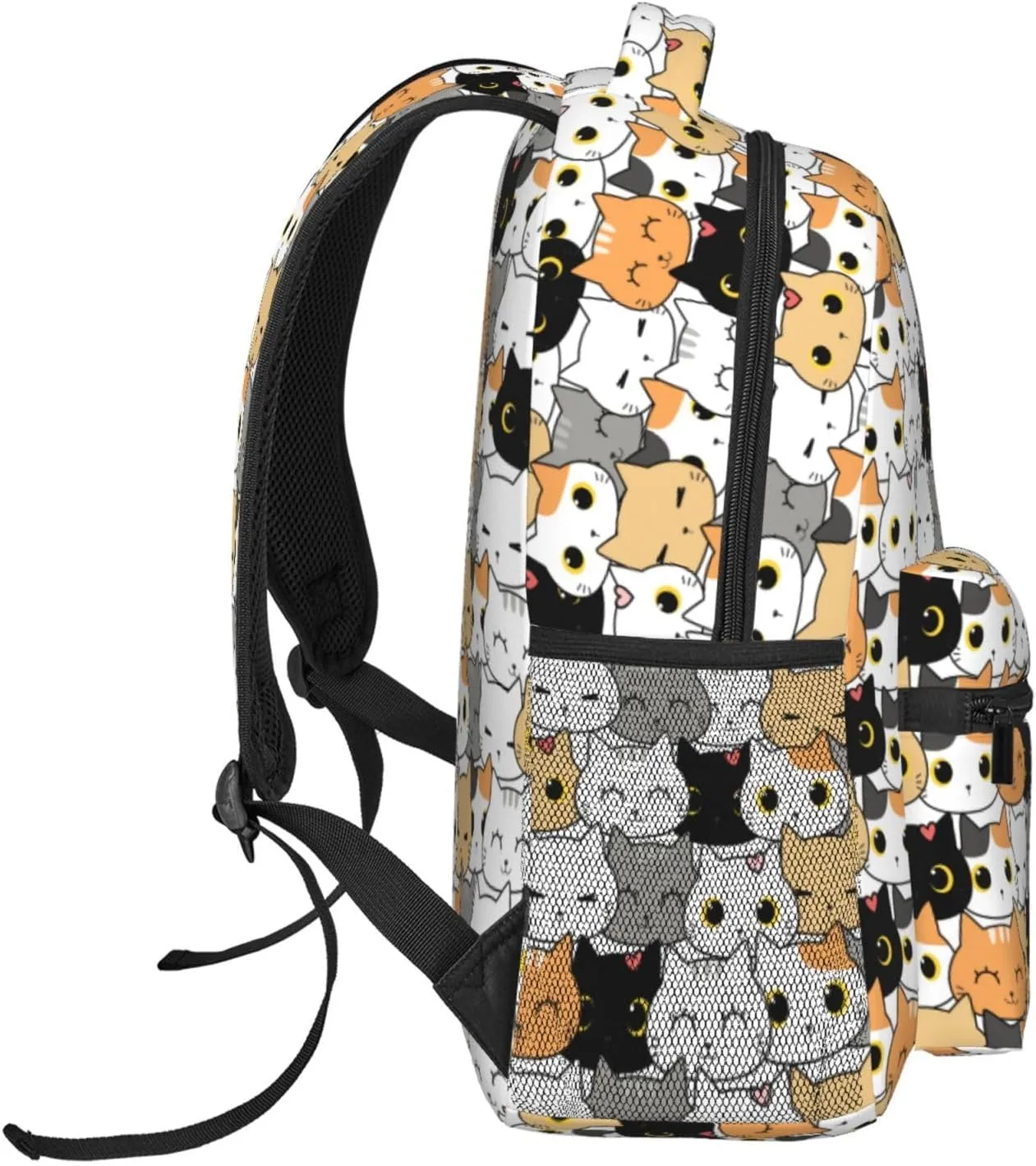 Cute Cats Kids Backpacks for Girls Boys Teenager,BookBags Back to School Bag,Lightweight Travel Daypack Laptop Backpack,Elementary Primary Middle School Bags for Age 6-12
