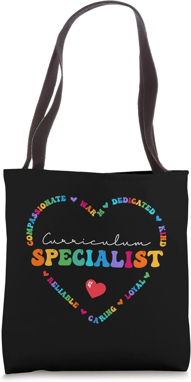Cute Curriculum Specialist Appreciation Back to School Tote Bag