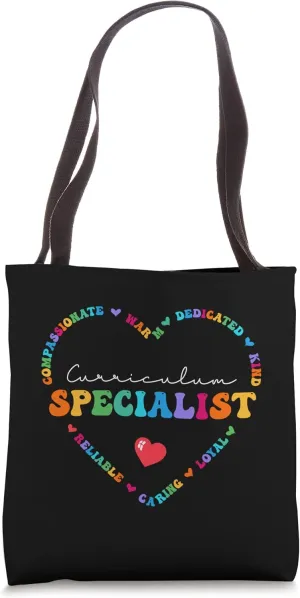 Cute Curriculum Specialist Appreciation Back to School Tote Bag