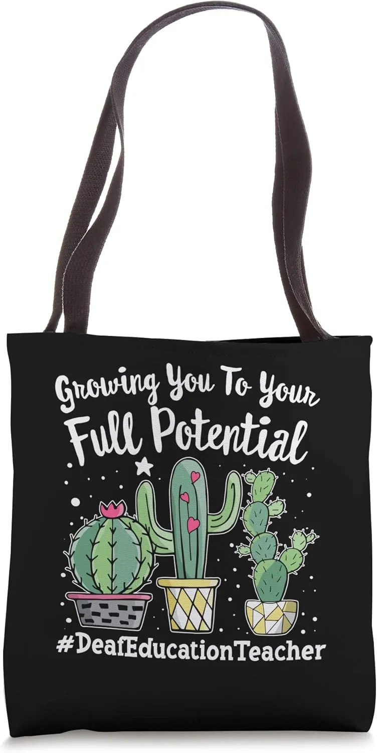 Cute Deaf Education Teacher Appreciation Week back to school Tote Bag