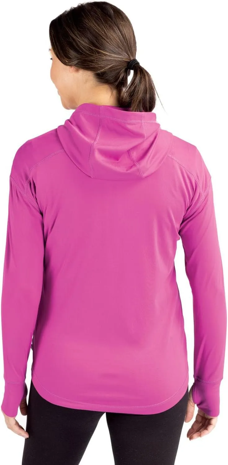 Cutter & Buck Daybreak Eco Recycled Womens Half Zip Hoodie