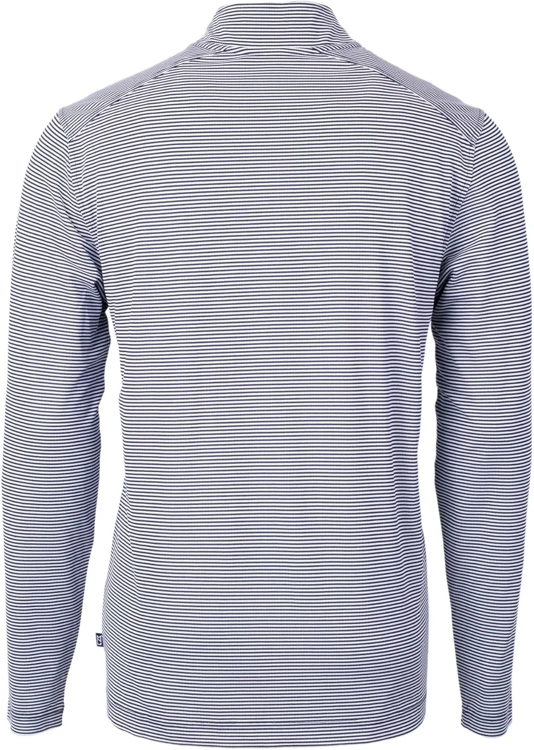 Cutter & Buck Virtue Eco Pique Micro Stripe Recycled Mens Big & Tall Quarter Zip