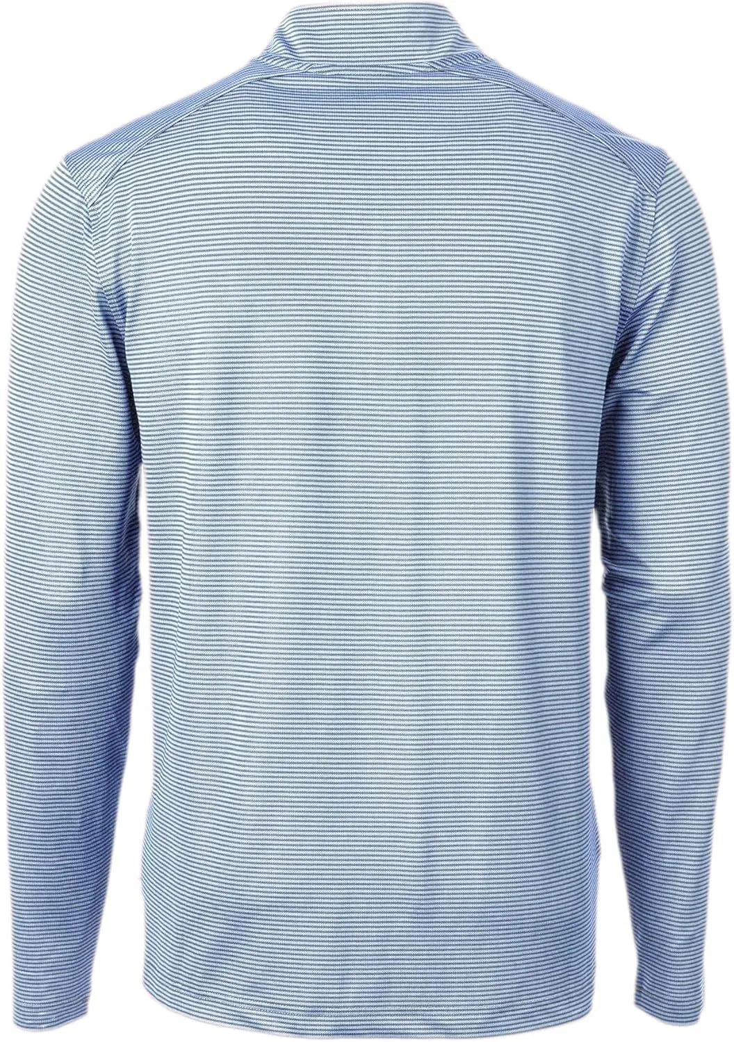 Cutter & Buck Virtue Eco Pique Micro Stripe Recycled Mens Big & Tall Quarter Zip