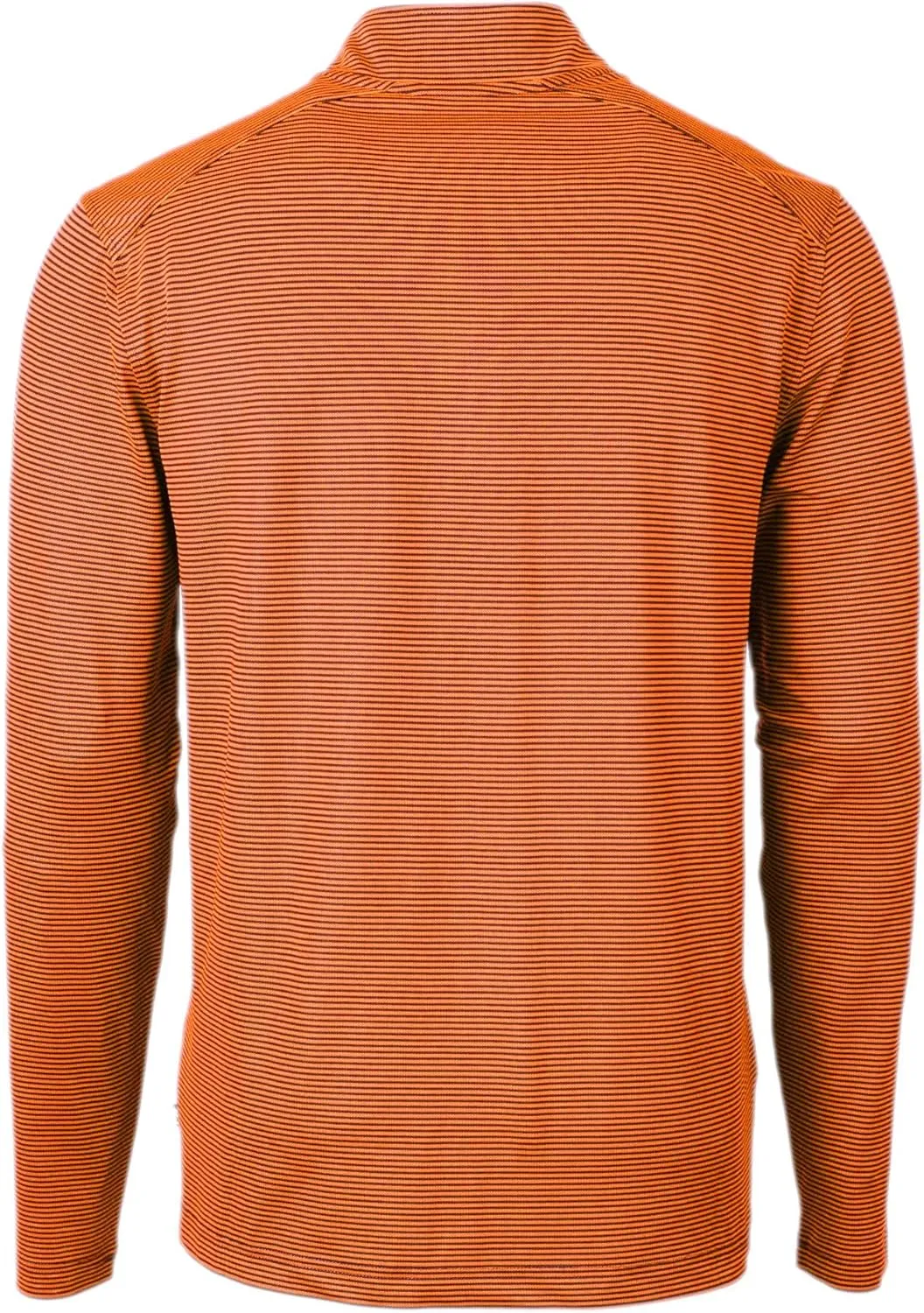 Cutter & Buck Virtue Eco Pique Micro Stripe Recycled Mens Quarter Zip