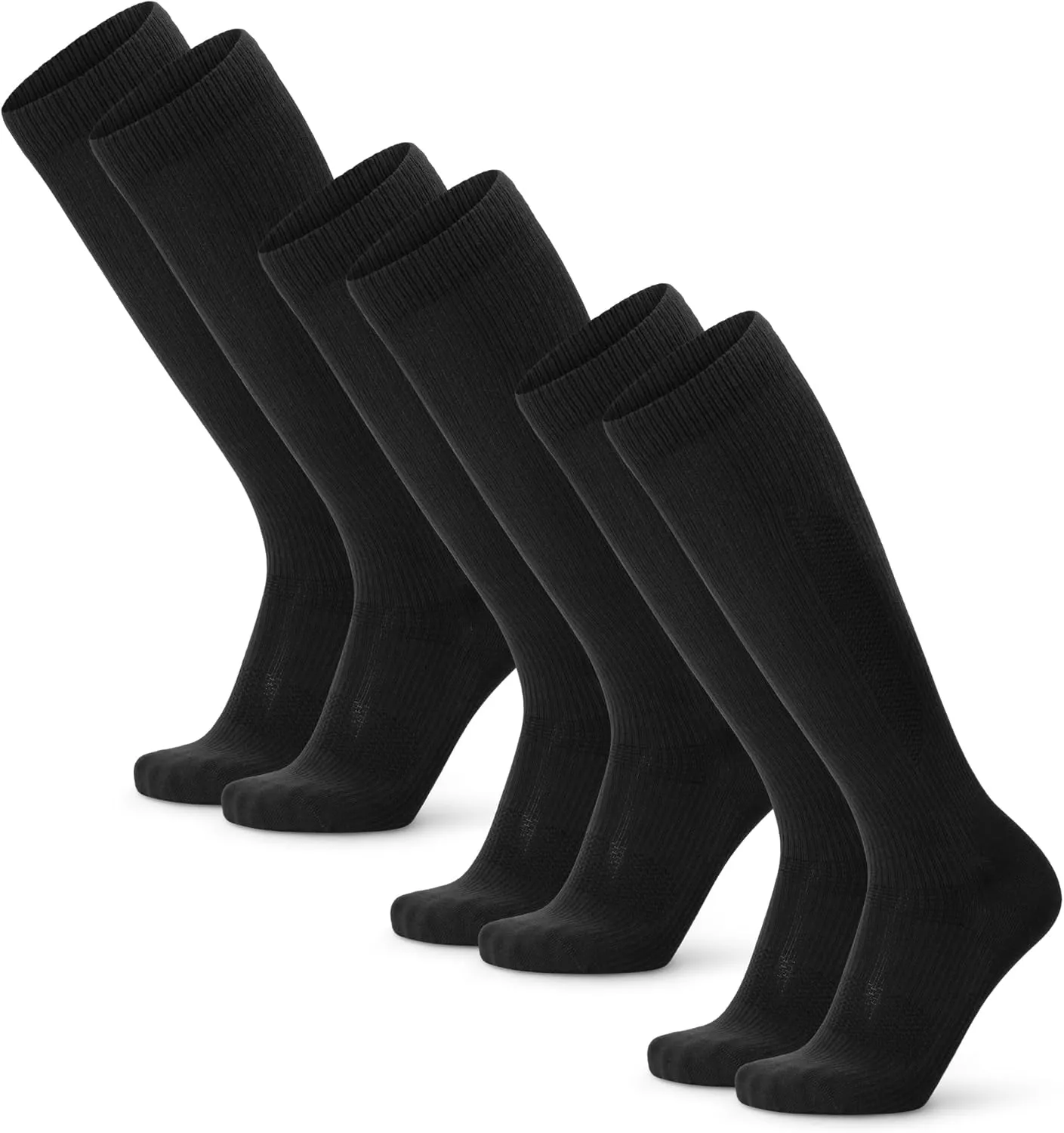 DANISH ENDURANCE Compression Socks Men & Women, Organic Cotton, Flight Sock, Graduated Compression, 14-18 mmHg, 1-pack