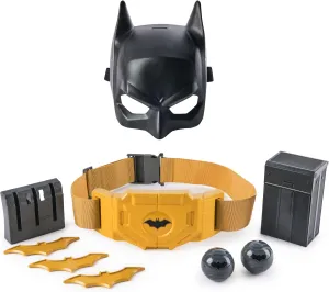 DC Comics Batman, Gear-Up Utility Belt, Batarangs and Smoke Pellets Super Hero Costume Accessories, Kids Roleplay Toys for Boys and Girls Ages 4 and Up