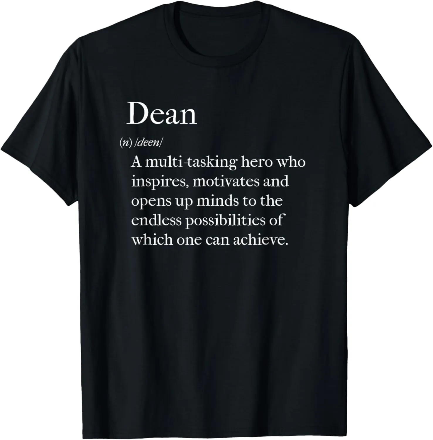 Dean Definition Back to School College Dean Appreciation T-Shirt