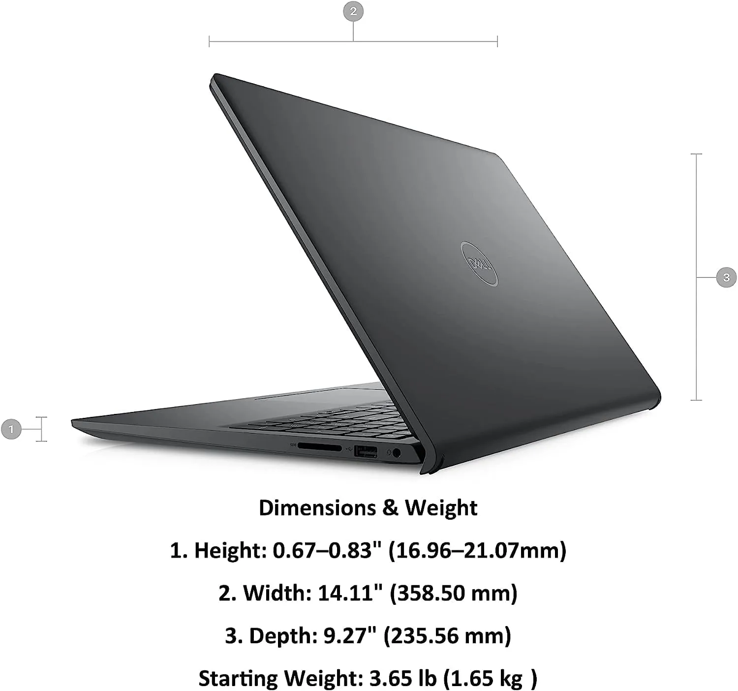Dell Inspiron 15 3000 3520 15.6" FHD Touchscreen (Intel 4-Core i5-1135G7, 16GB RAM, 512GB PCIe SSD, UHD Graphics) Business Laptop, WVA Anti-Glare, Numeric Keypad, Webcam, Wi-Fi, Win 11 Home, Black
