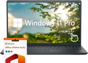 Dell Inspiron 15 Laptop, 15.6" FHD LED Touchscreen, 32GB RAM, 1TB SSD, Intel Core i5-1235U, Windows 11 Pro, Numeric Keypad, Carbon Black