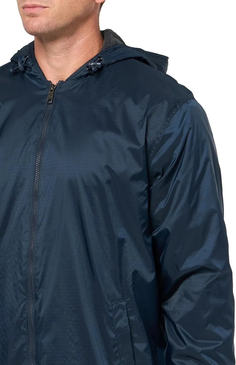 Dickies mens Fleece Lined Nylon Hooded Jacket
