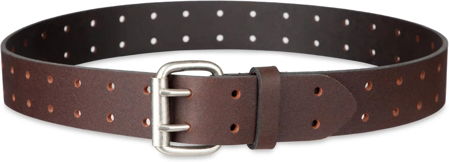 Dickies Men's Leather Double Prong Belt