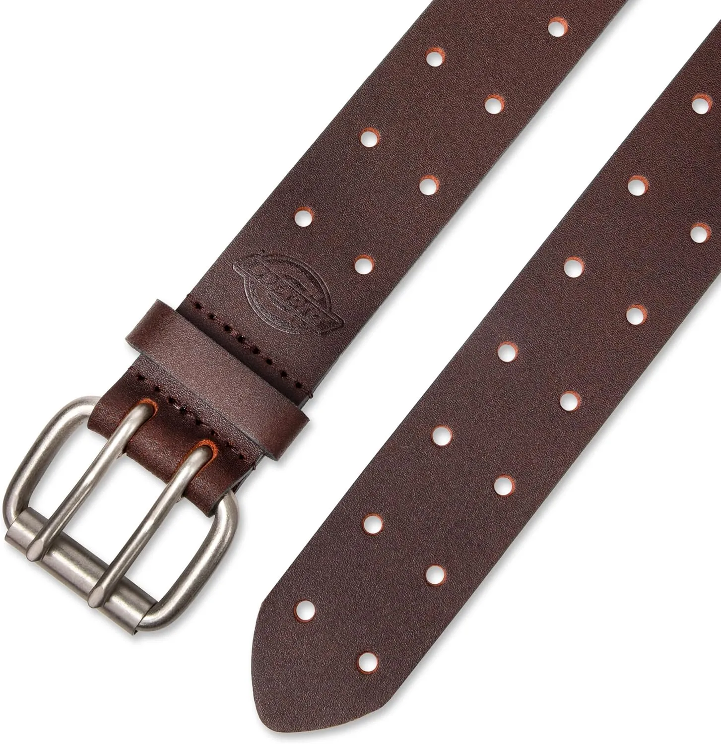 Dickies Men's Leather Double Prong Belt