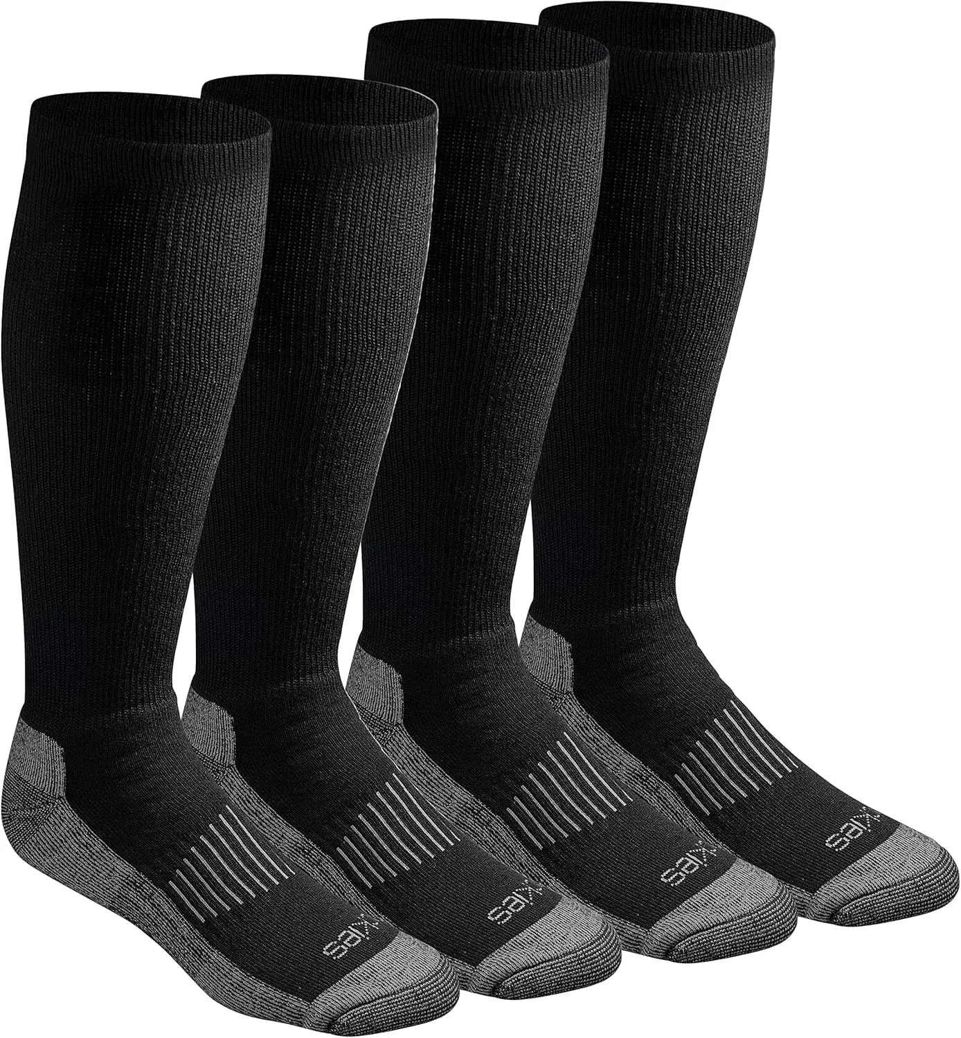 Dickies Men's Light Compression Comfort Over-The-Calf Socks, Available in M-XXL (2, 4 Pairs)