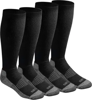 Dickies Men's Light Compression Comfort Over-The-Calf Socks, Available in M-XXL (2, 4 Pairs)