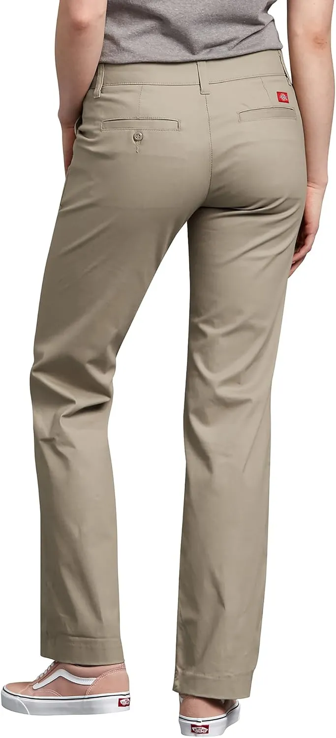 Dickies Women's Relaxed Straight Stretch Twill Pant