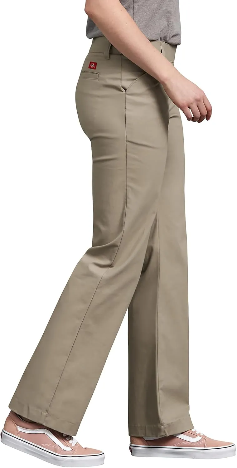 Dickies Women's Relaxed Straight Stretch Twill Pant