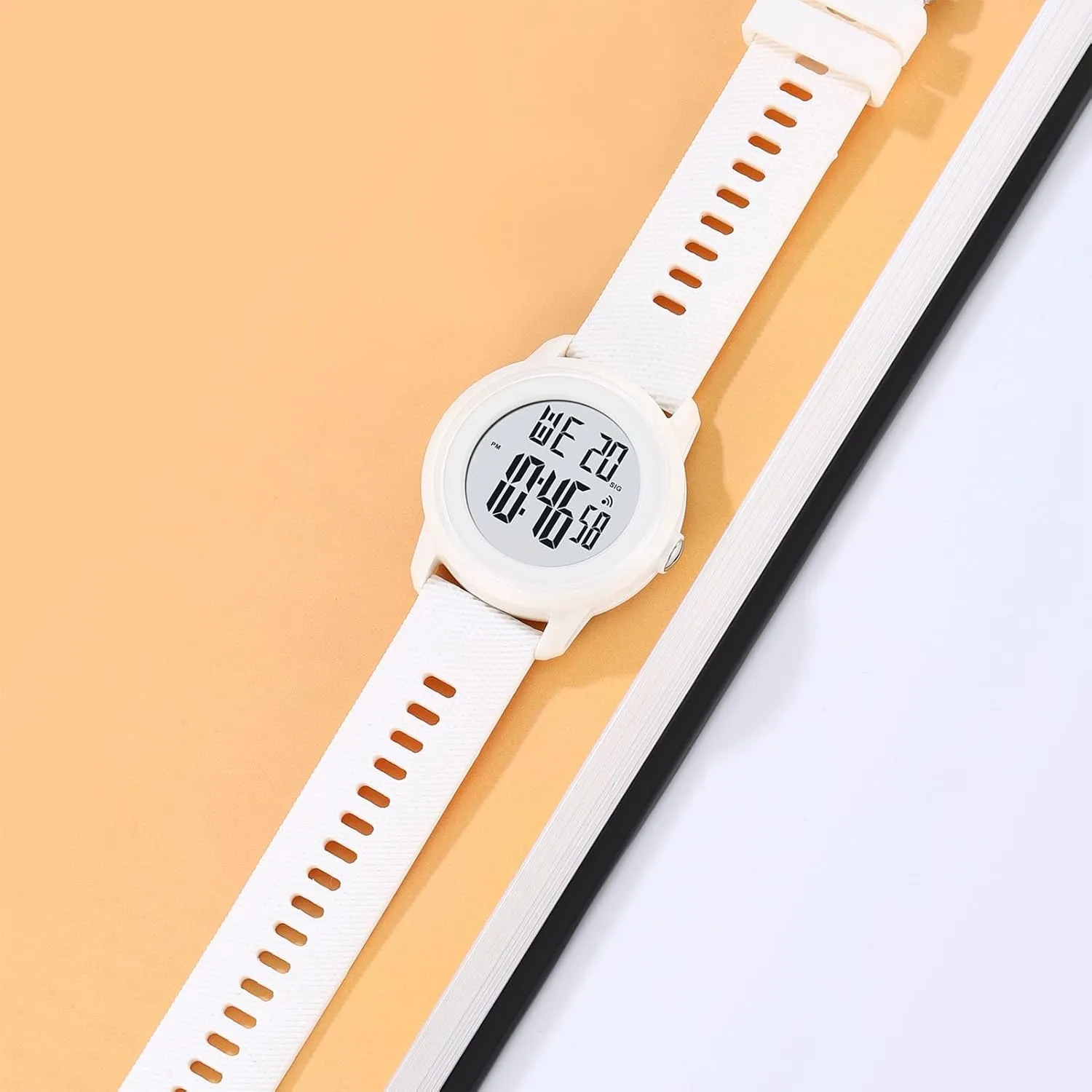 Digital LED Watch for Men and Women, Waterproof 50M Outdoor Wristwatch with Stopwatch, Countdown Timer, Alarm, Backlight, Comfortable Silicone Strap