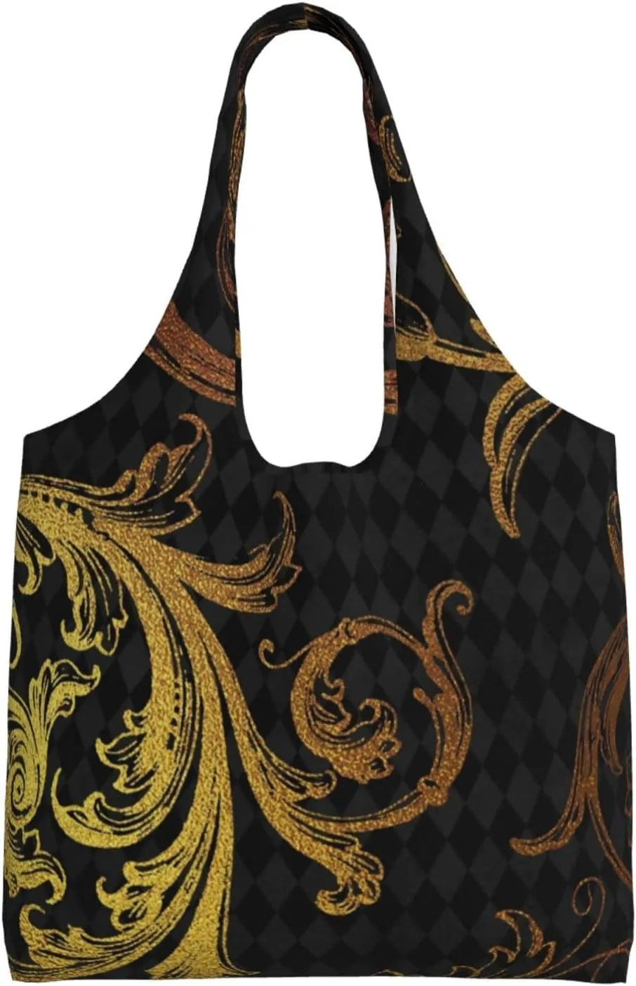 DKJlitter Fashion Canvas Tote Bag, Reusable Grocery Shopping Bag, Large capacity shopping bag Daily Utility Bag