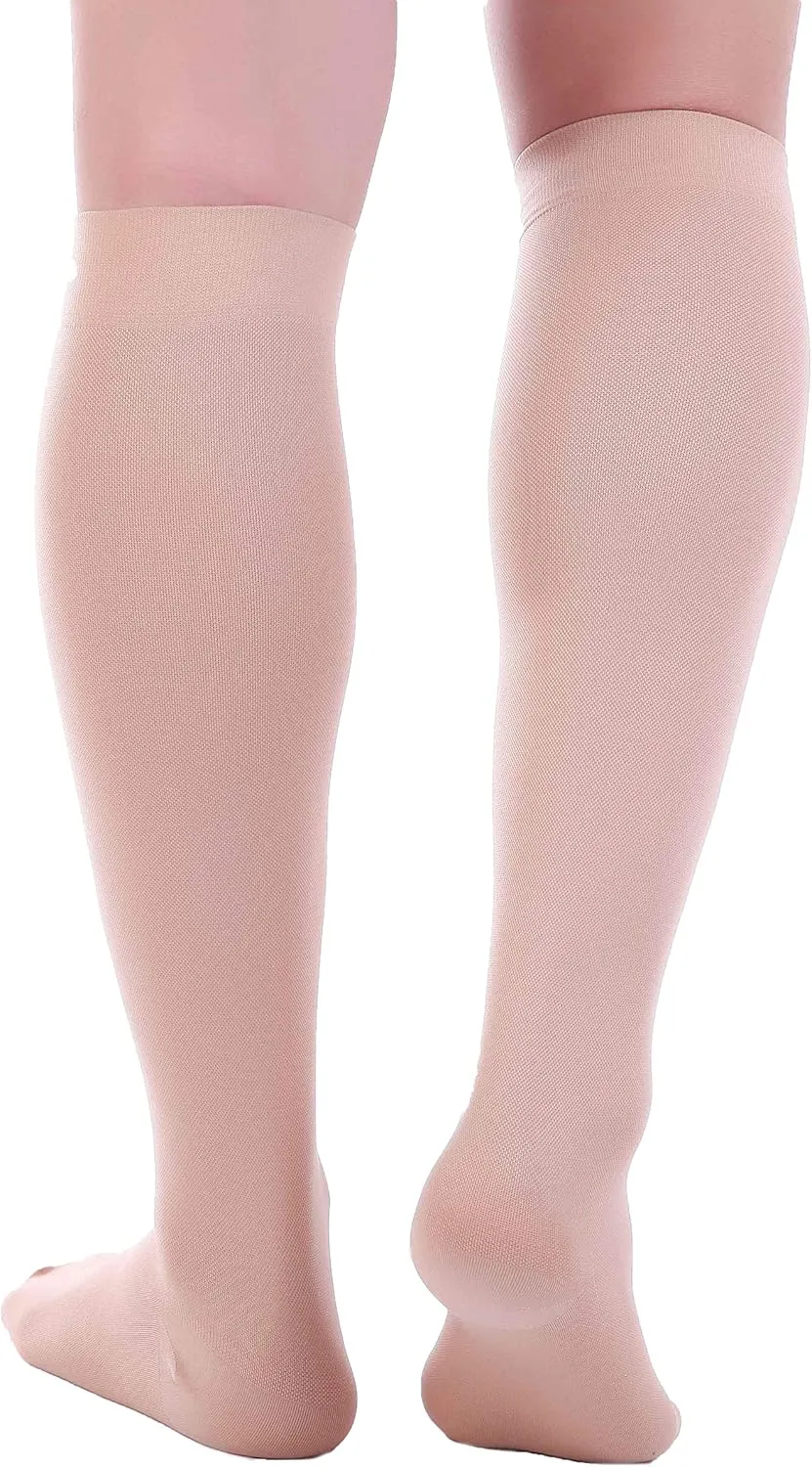 Doc Miller - Compression Socks for Women & Men - 8-15 mmHg Knee High, Medical Grade Support - Sports, Travel, Nurse, 1 Pair
