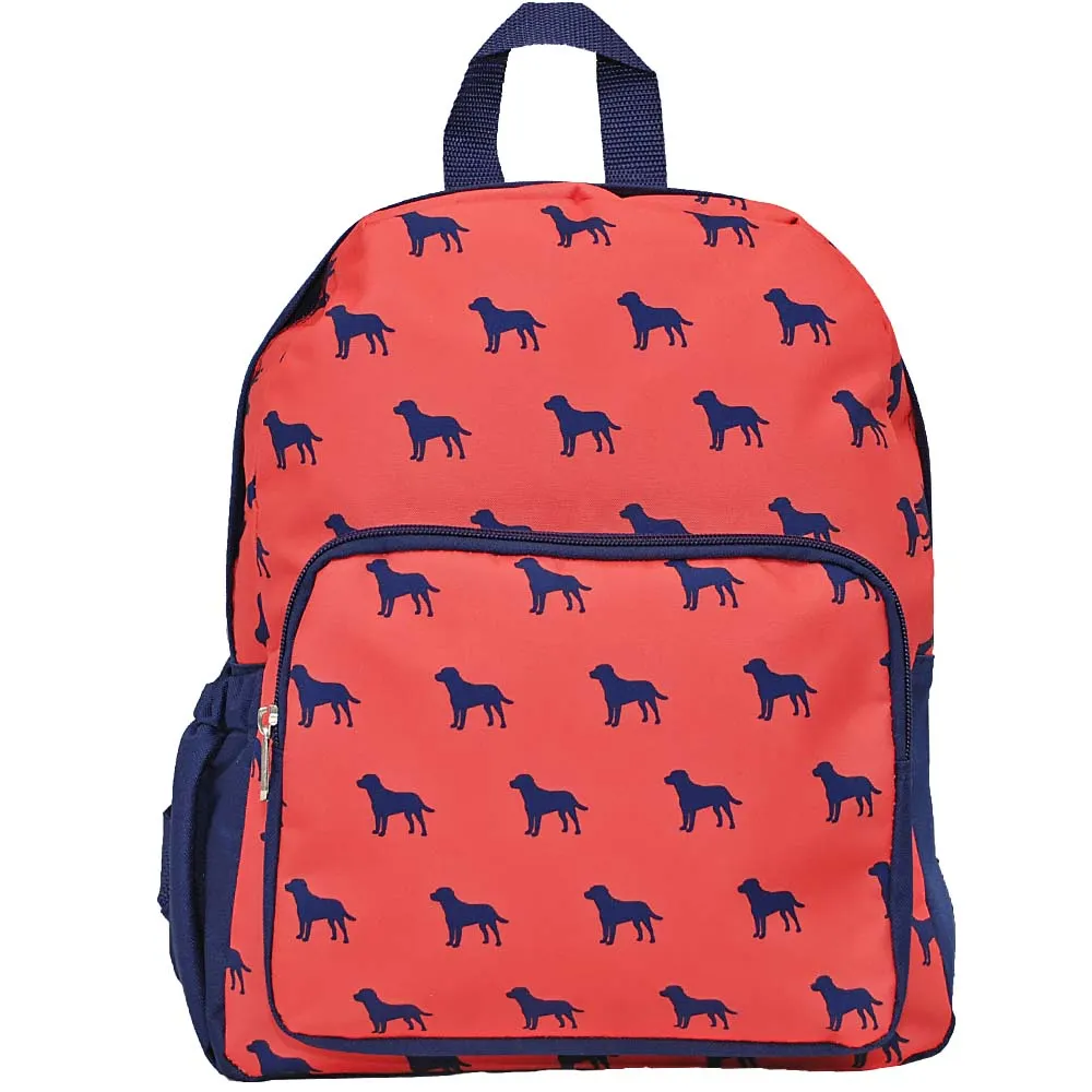 Dog Days Toddlers Monogrammed School Backpack