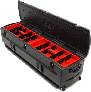 DU-HA Tote, Black Truck Storage Box | Heavy-Duty, Portable Rolling Tool Box or Gun Case for SUV's, Vans, Pickup Trucks, and More | 53 in x 15 in x 15 in | Includes Slide Bracket and Dividers | 70114