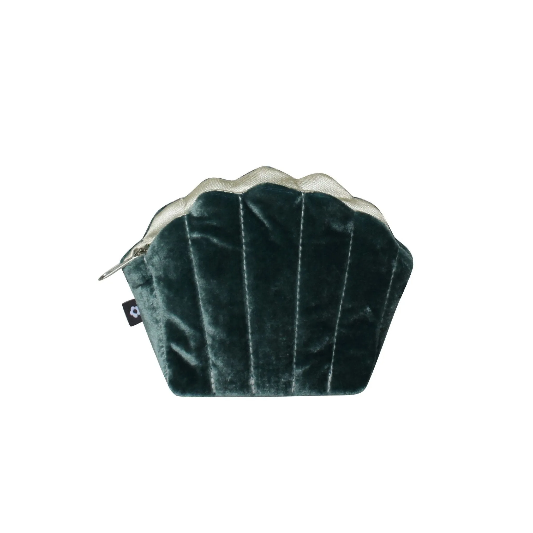 Earth Squared Silk Velvet Clam Purse