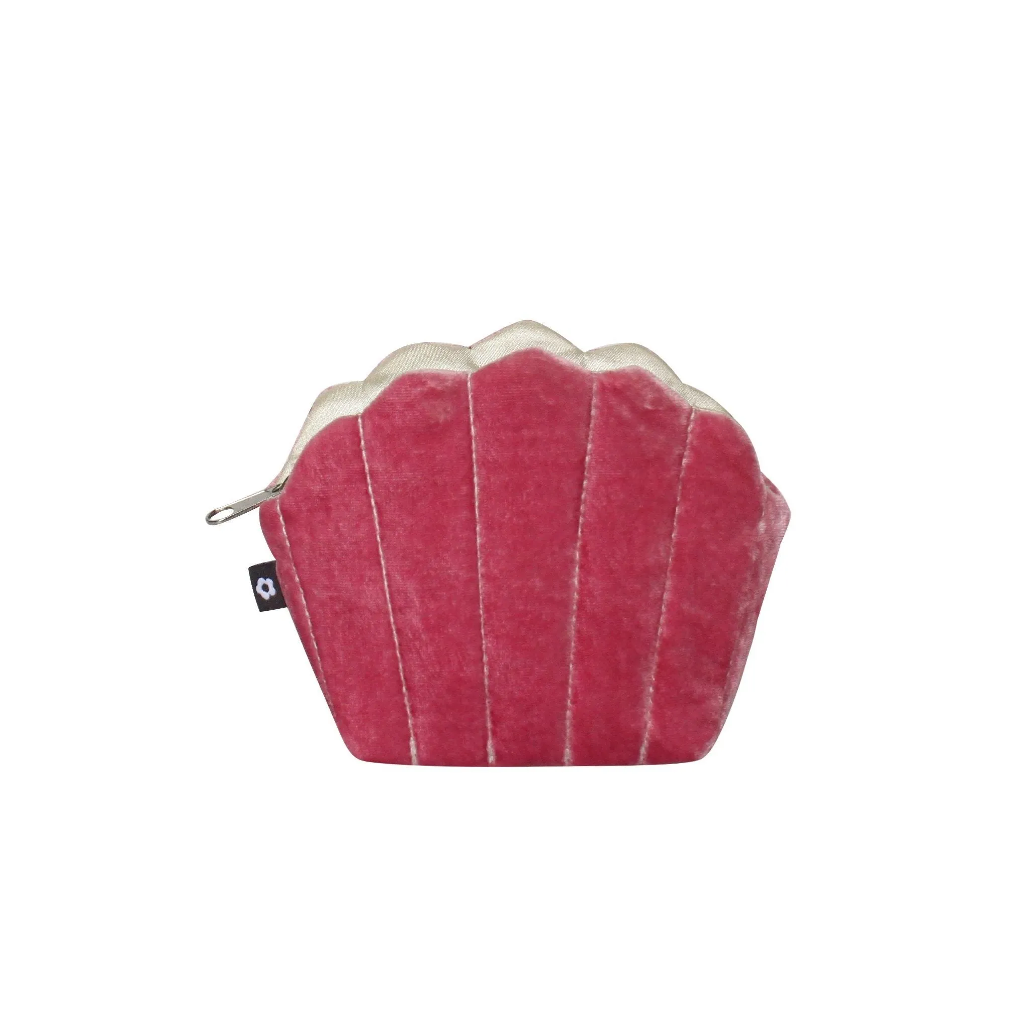 Earth Squared Silk Velvet Clam Purse