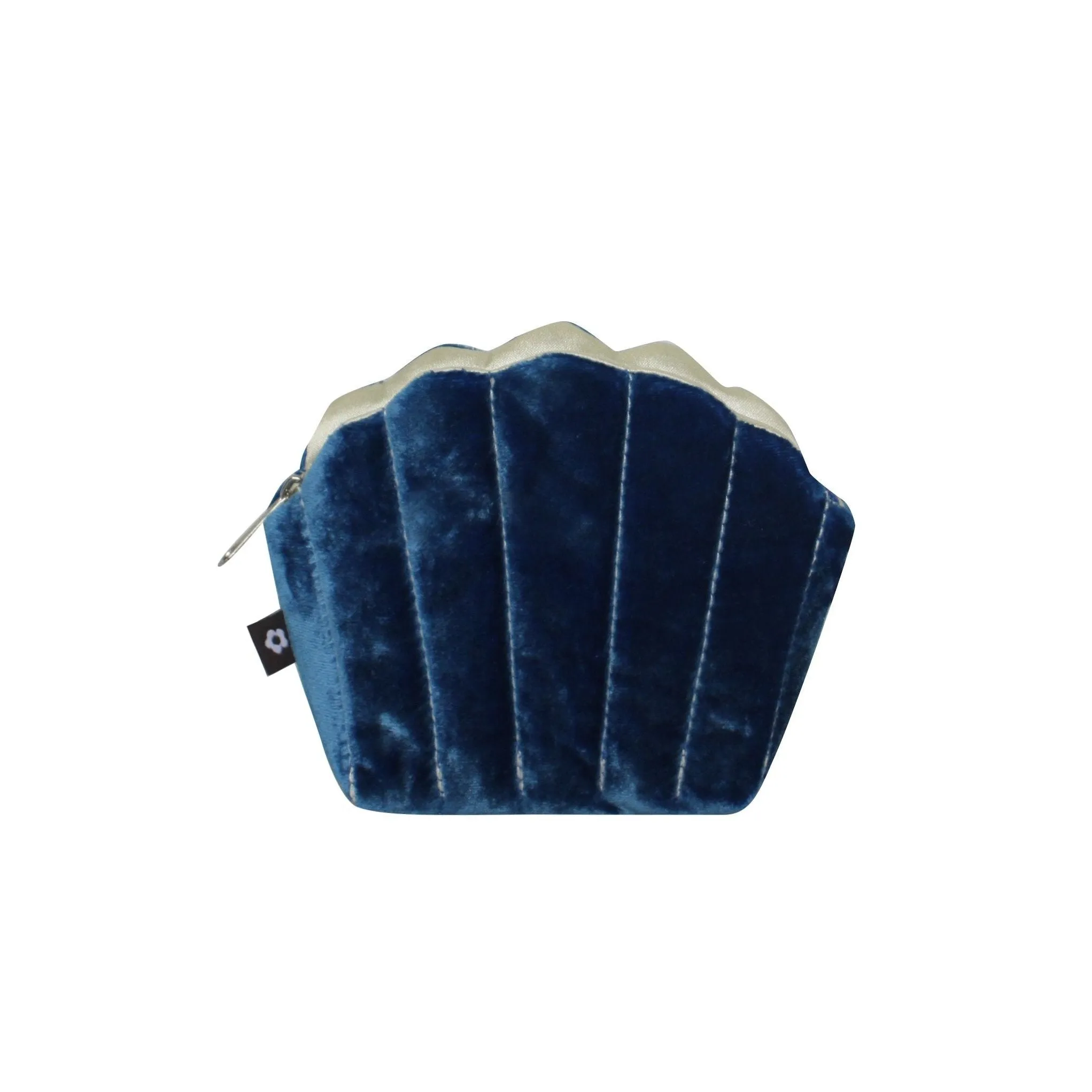 Earth Squared Silk Velvet Clam Purse