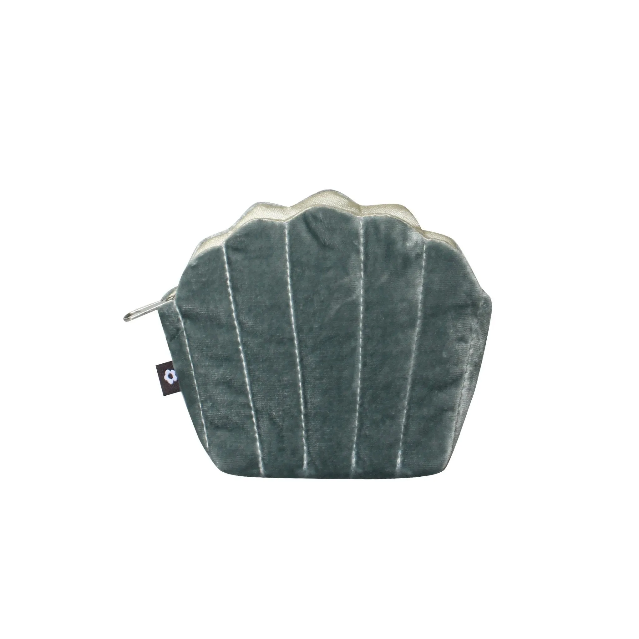 Earth Squared Silk Velvet Clam Purse