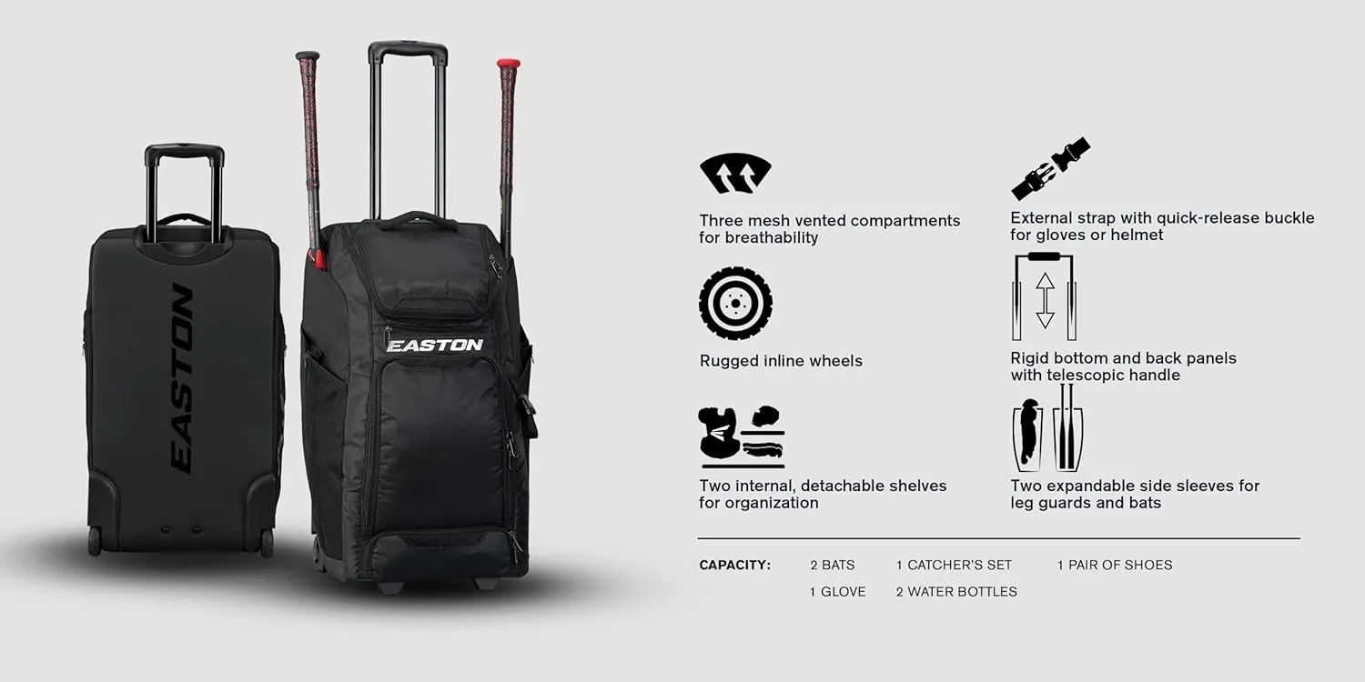 Easton | Catcher's Wheeled Bag Series | Baseball & Softball | Multiple Styles