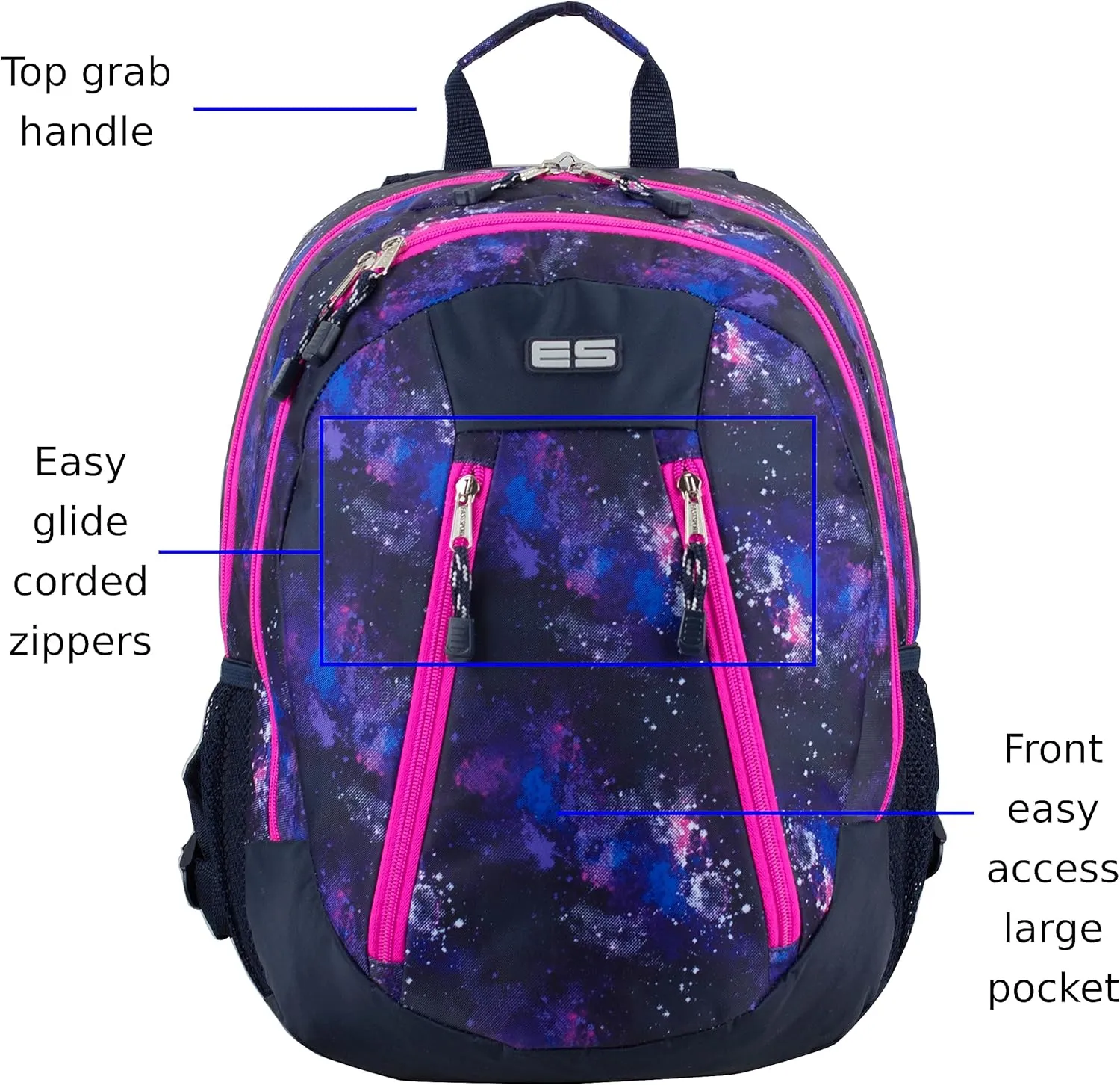 Eastsport Travel Laptop Backpack, Multipurpose Casual Daypack, College Bookbag for Hiking, Gym, Camping, Sport