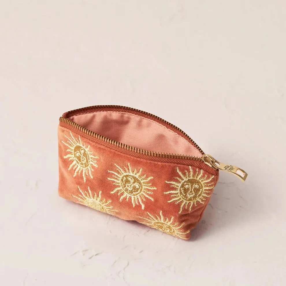 Elizabeth Scarlett - Sun Goddess Coin Purse - Velvet Rust