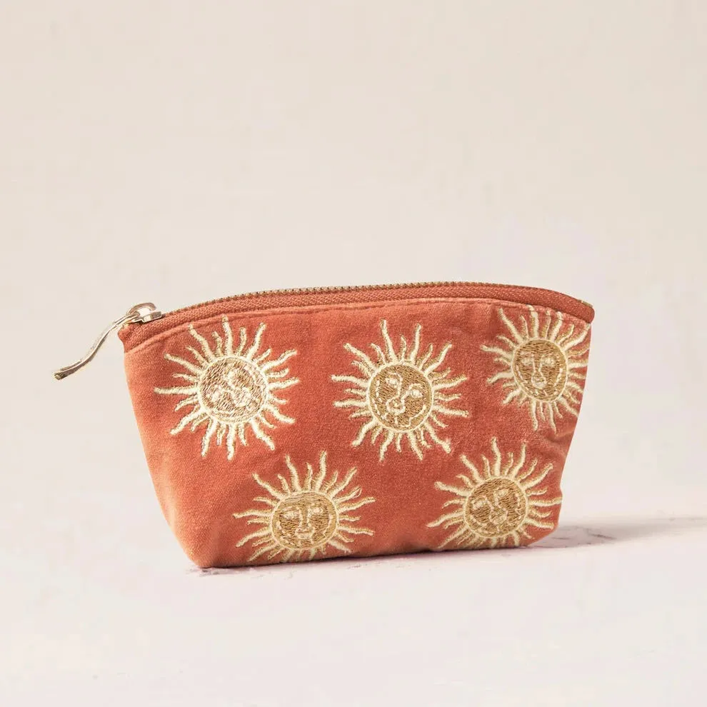 Elizabeth Scarlett - Sun Goddess Coin Purse - Velvet Rust