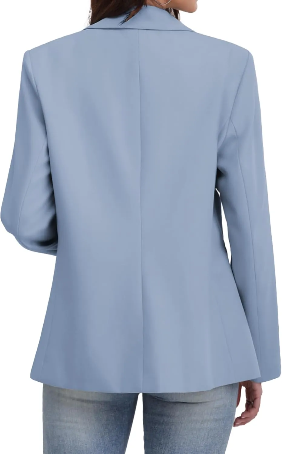 ELLEVEN Women's Blazer Business Casual Lightweight Suit - Long Sleeve Slim Fit Work Office Jacket with Pockets