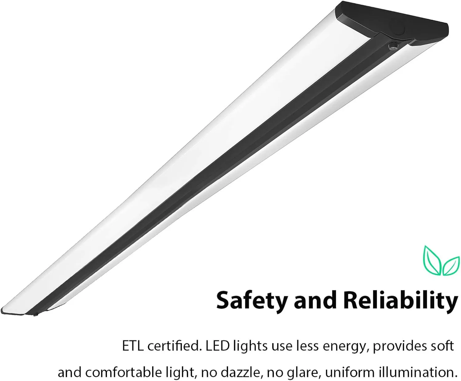 FAITHSAIL 8FT LED Shop Light, 110W LED Wraparound Ultra Slim Strip Lights, 12600 Lumens, 5000k Garage Lighting, 8 Foot Strip Light for Office, Workshop, Fluorescent Version Replacement, 4 Pack