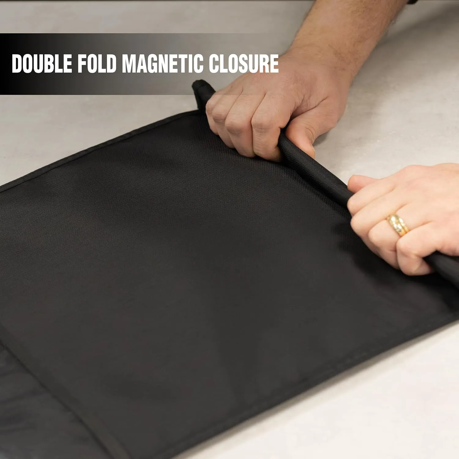 Faraday Bag Jacket Pro for XL Laptops | Magnetic Closure, Shielding - Law Enforcement & Military, Travel & Data Security, Privacy, Anti-Tracking Anti-Hacking Black (Laptop XL)