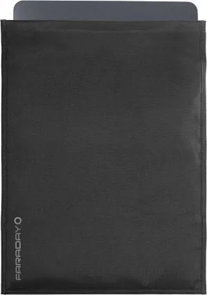 Faraday Bag Jacket Pro for XL Laptops | Magnetic Closure, Shielding - Law Enforcement & Military, Travel & Data Security, Privacy, Anti-Tracking Anti-Hacking Black (Laptop XL)