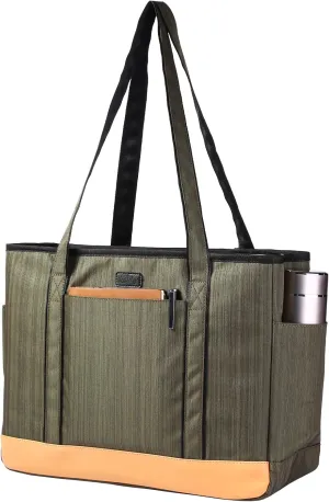 Fashion Teacher Tote Bag, Large Utility Work Bags with Laptop Compartment for Women & Men