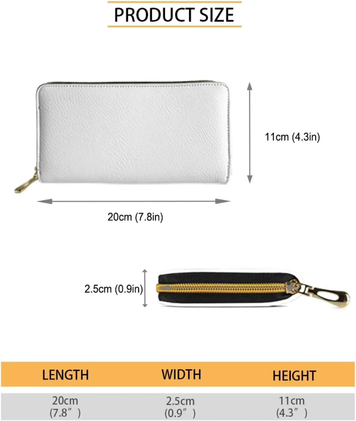 Fashion Women Zip Around Long Wallet PU Phone Clutch Travel Card Holder Purse