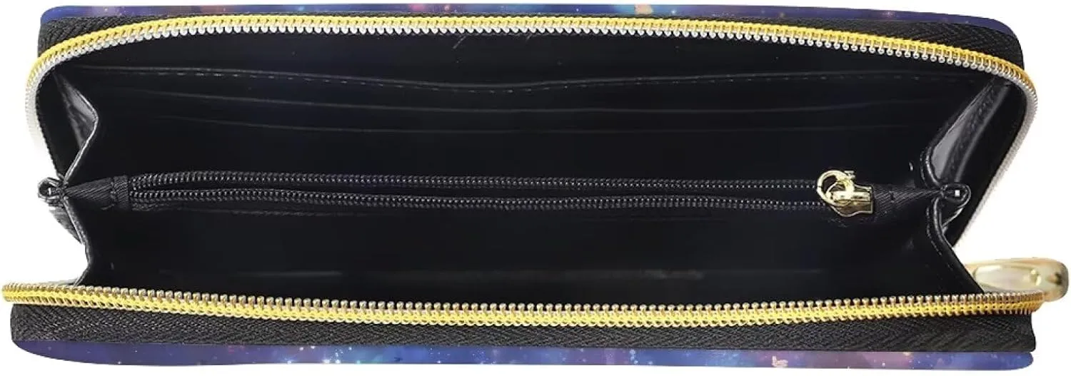 Fashion Women Zip Around Long Wallet PU Phone Clutch Travel Card Holder Purse