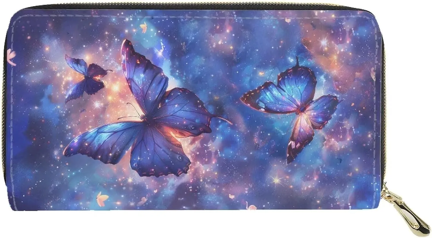 Fashion Women Zip Around Long Wallet PU Phone Clutch Travel Card Holder Purse
