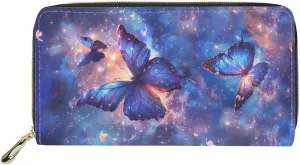 Fashion Women Zip Around Long Wallet PU Phone Clutch Travel Card Holder Purse