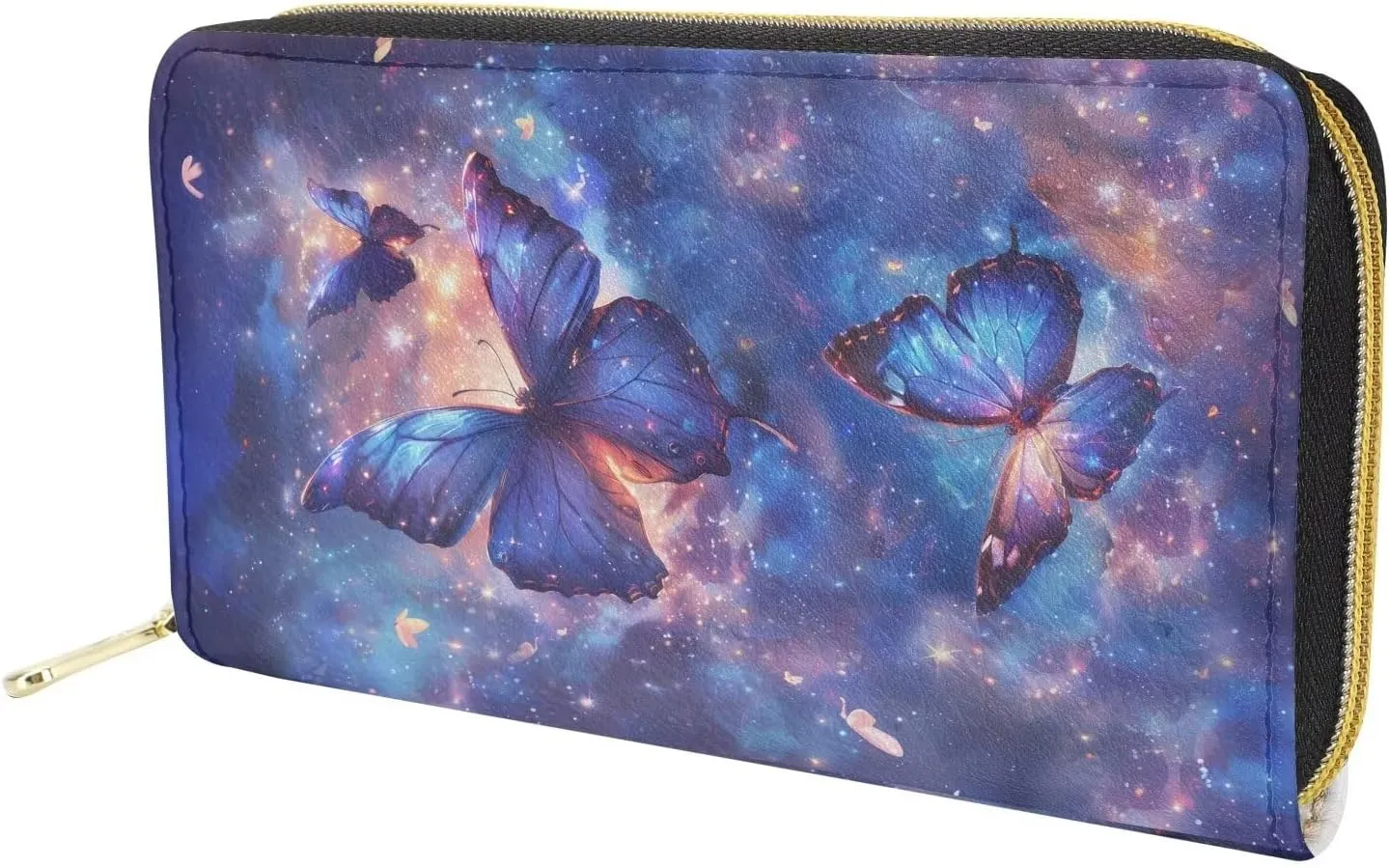 Fashion Women Zip Around Long Wallet PU Phone Clutch Travel Card Holder Purse